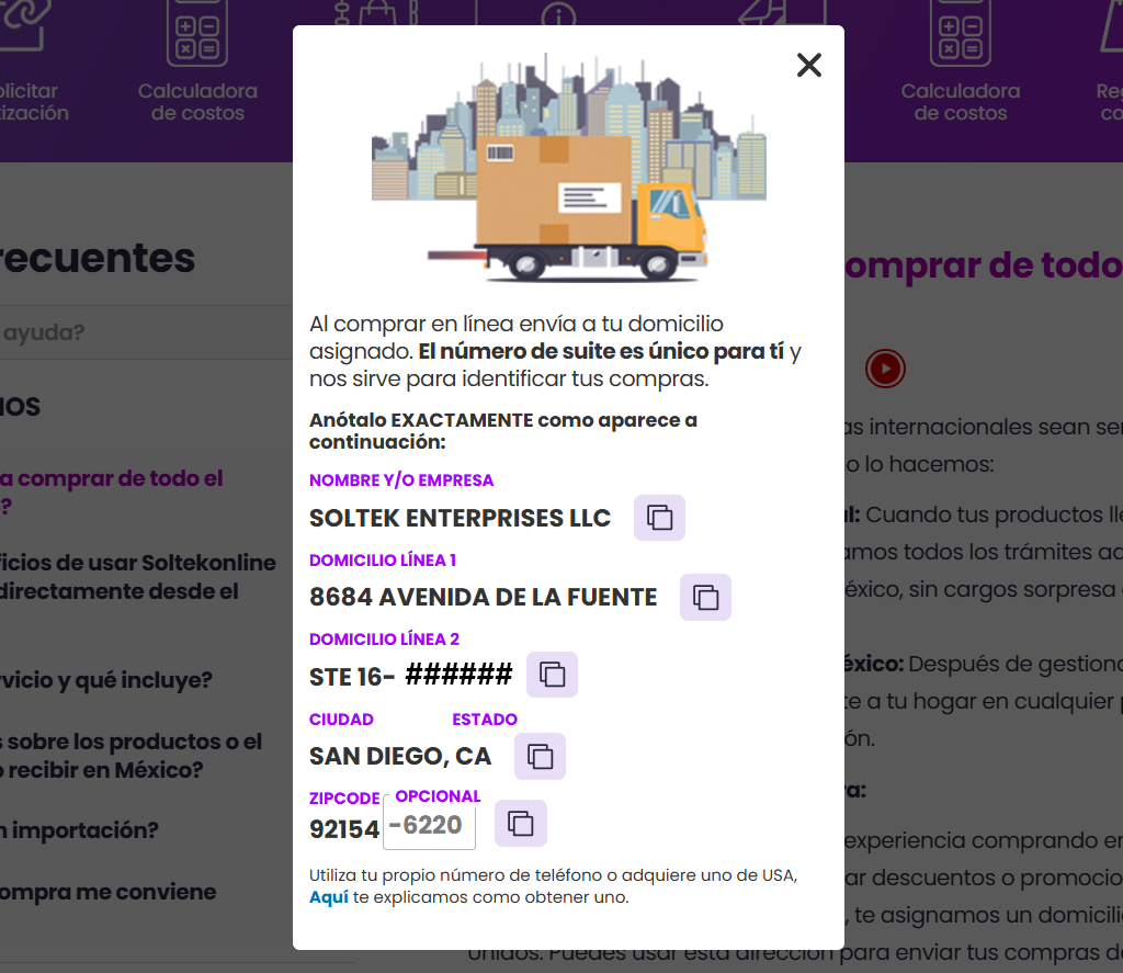 Ilustración del Paso 2: Compra en línea
