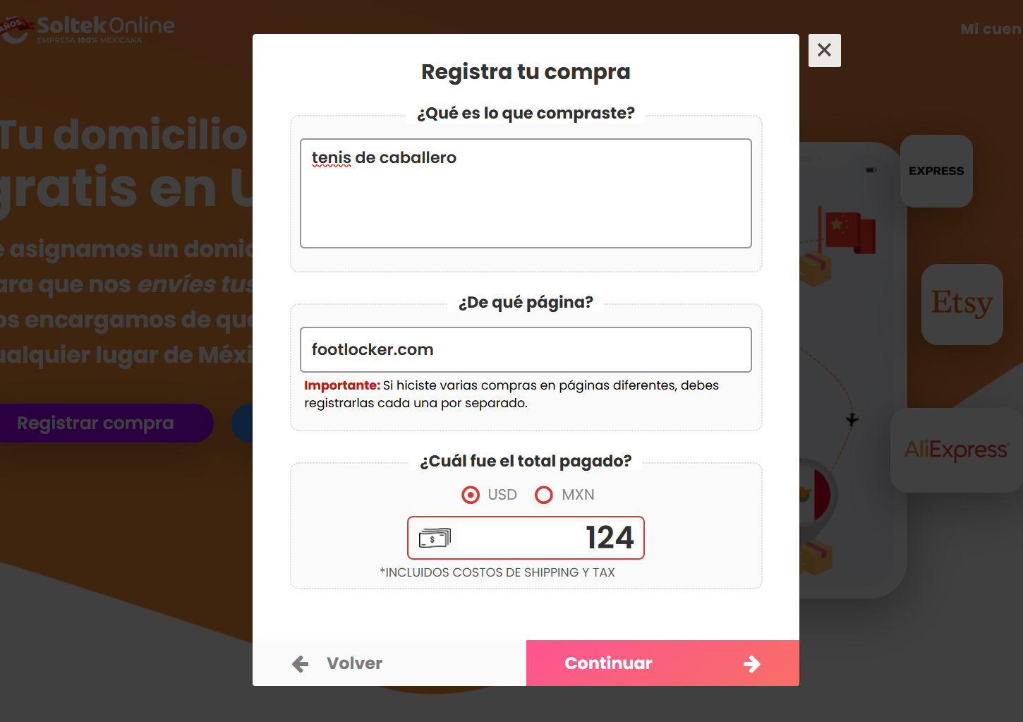 Ilustración del Paso 4: Pago del servicio