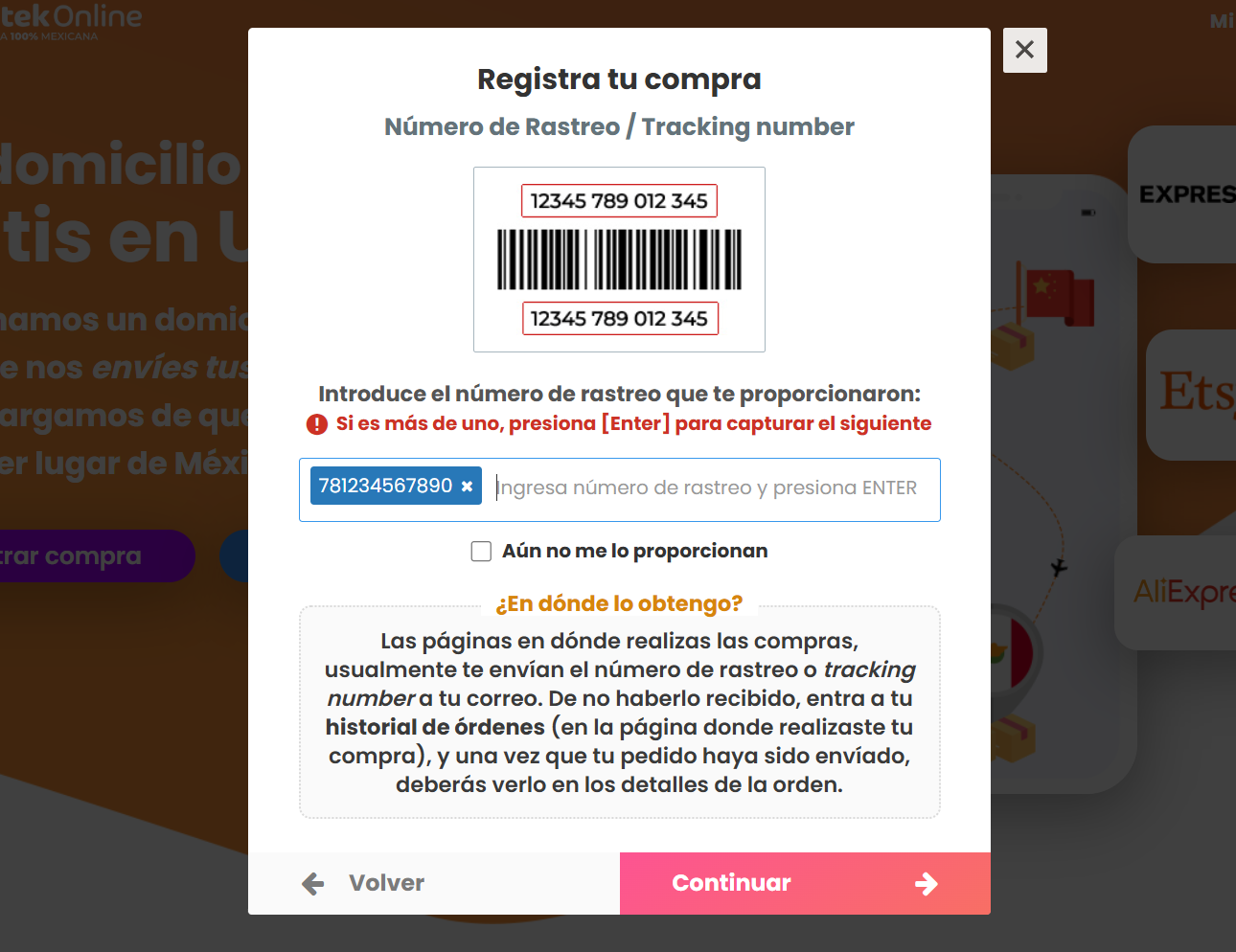 Ilustración del Paso 4: Pago del servicio