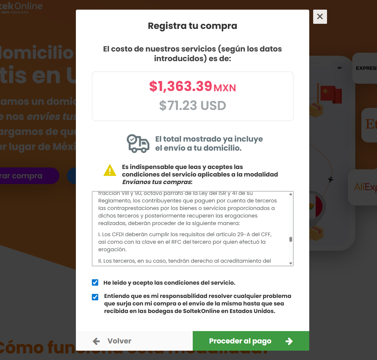 Ilustración para aceptar condiciones y responsabilidades