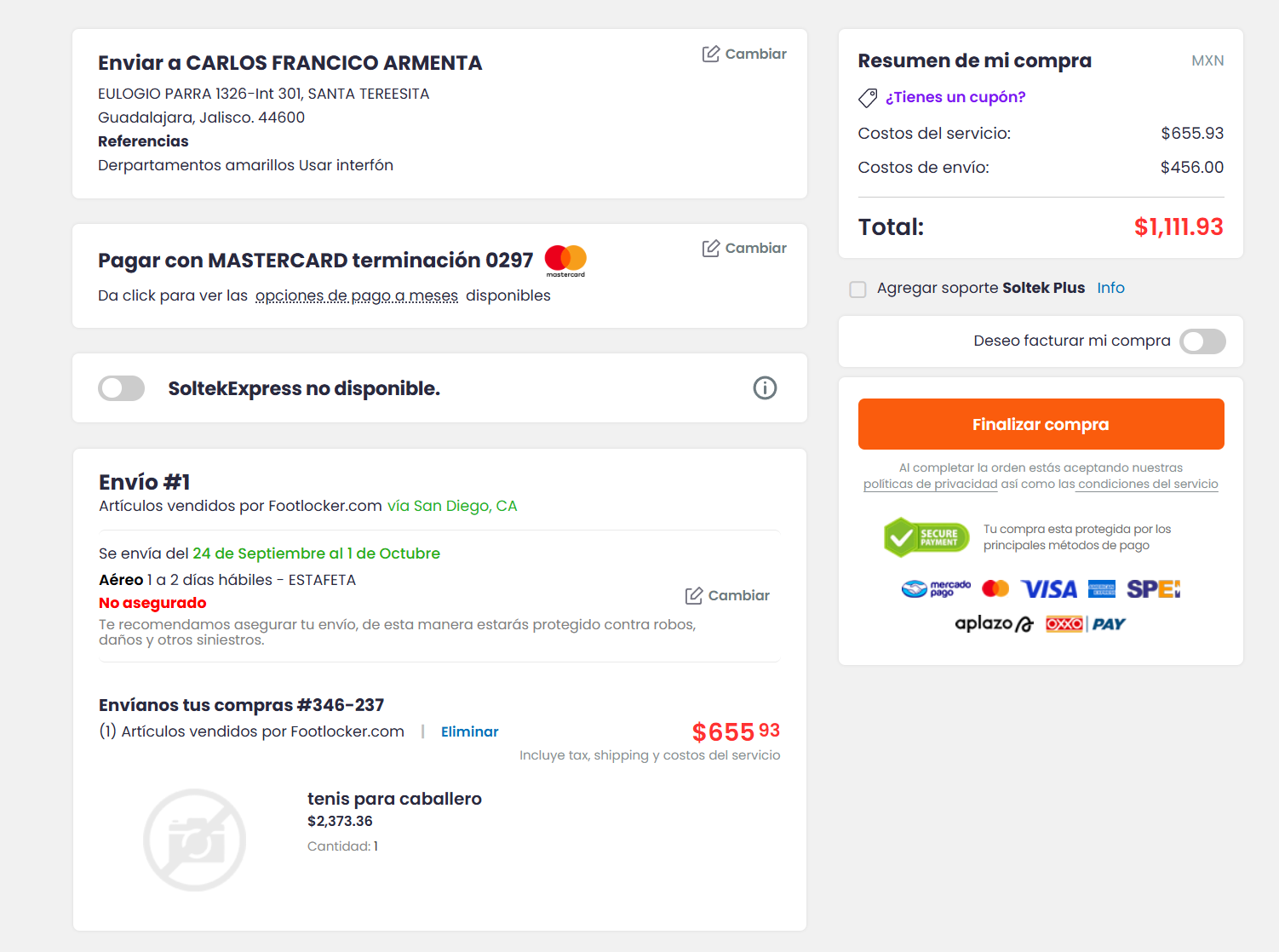 Ilustración para validar la información y concluir el pago