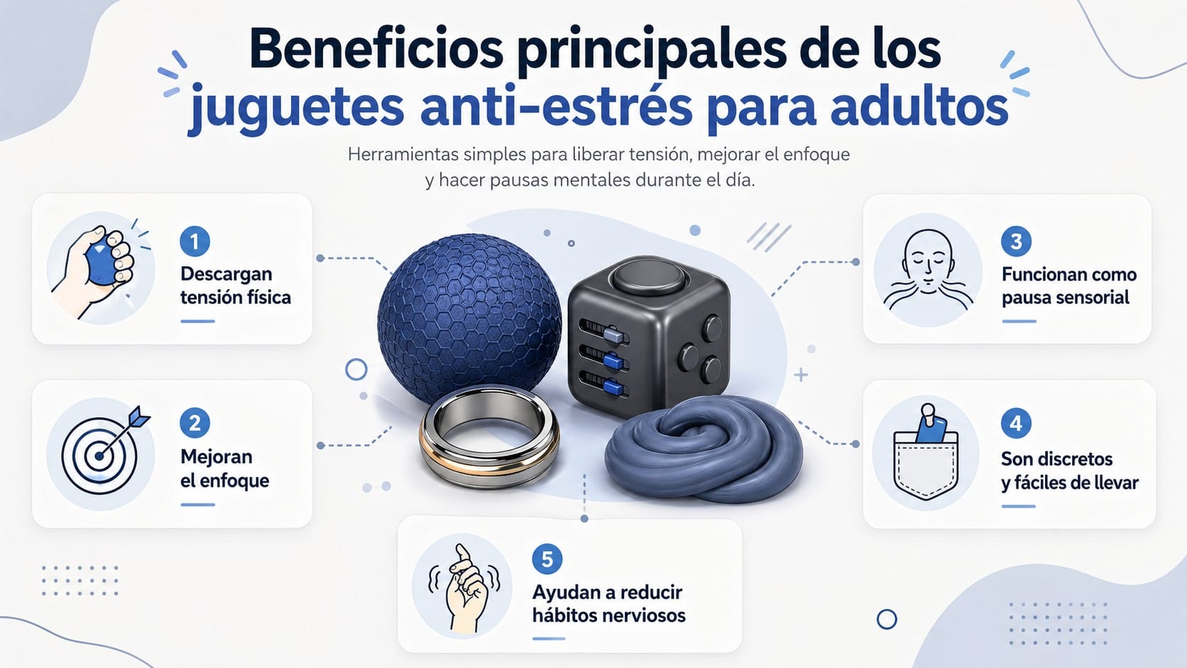 principales beneficios de los juguetes anti-estres