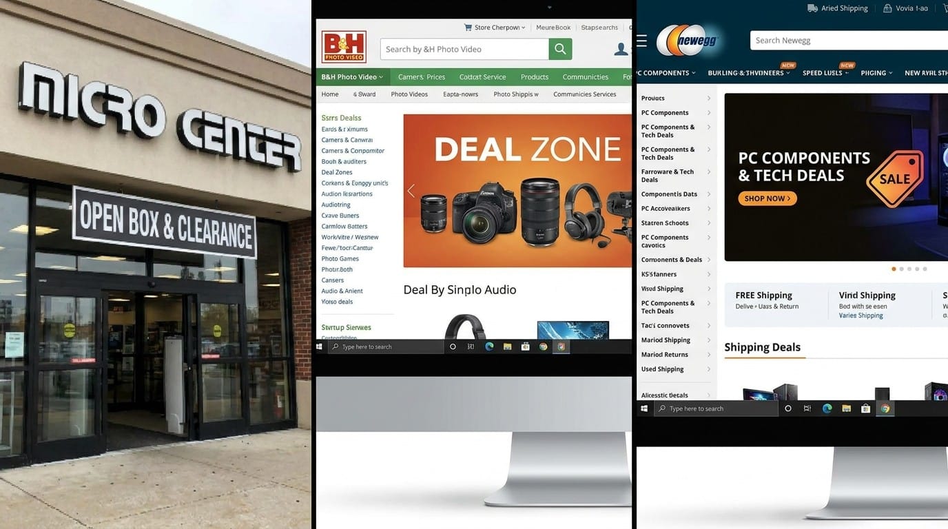 Tiendas especializadas: Micro Center, B&H y Newegg