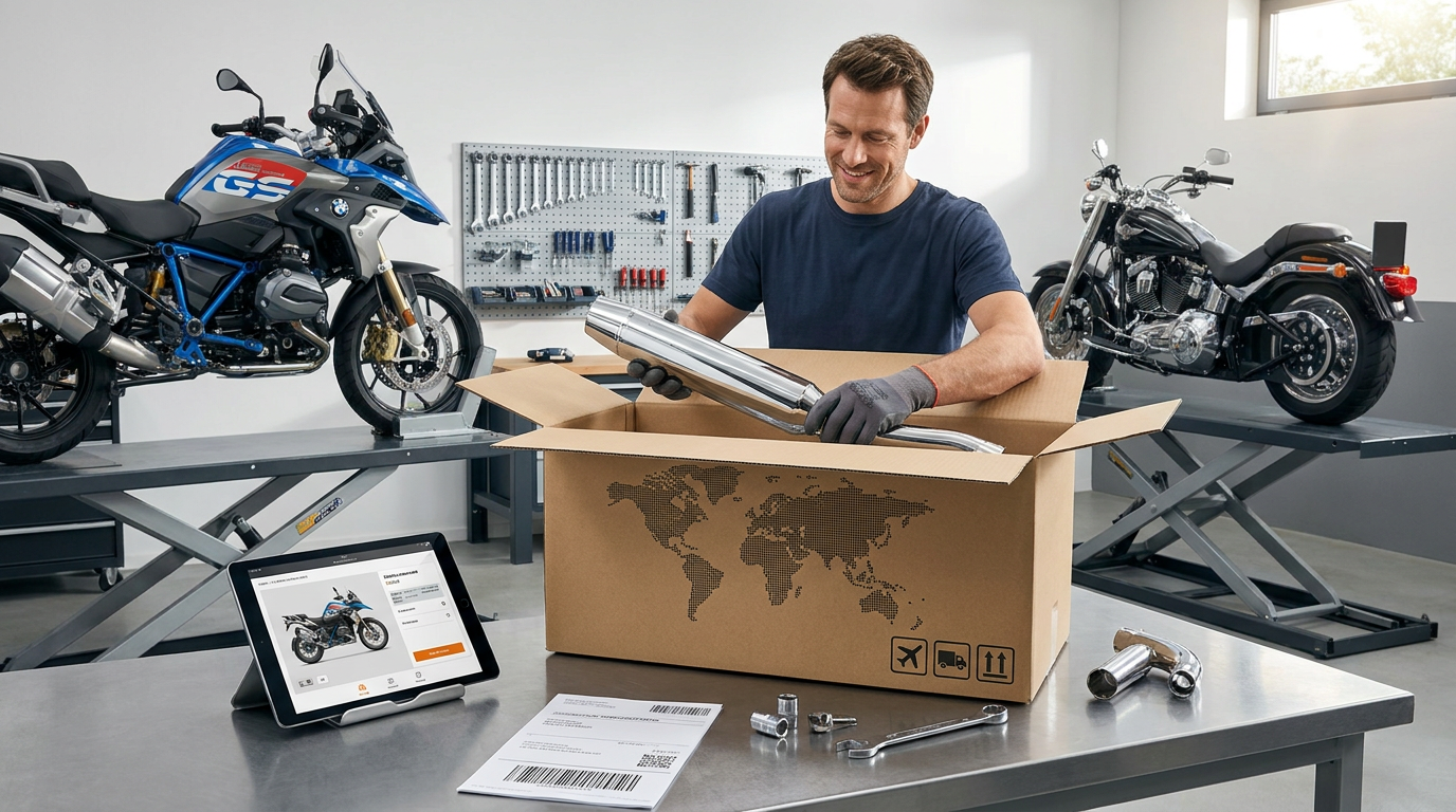 Compra partes de motocicleta de paginas de usa desde México