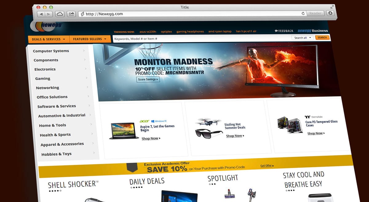 30% de descuento al comprar de Newegg.com durante junio Post feature image