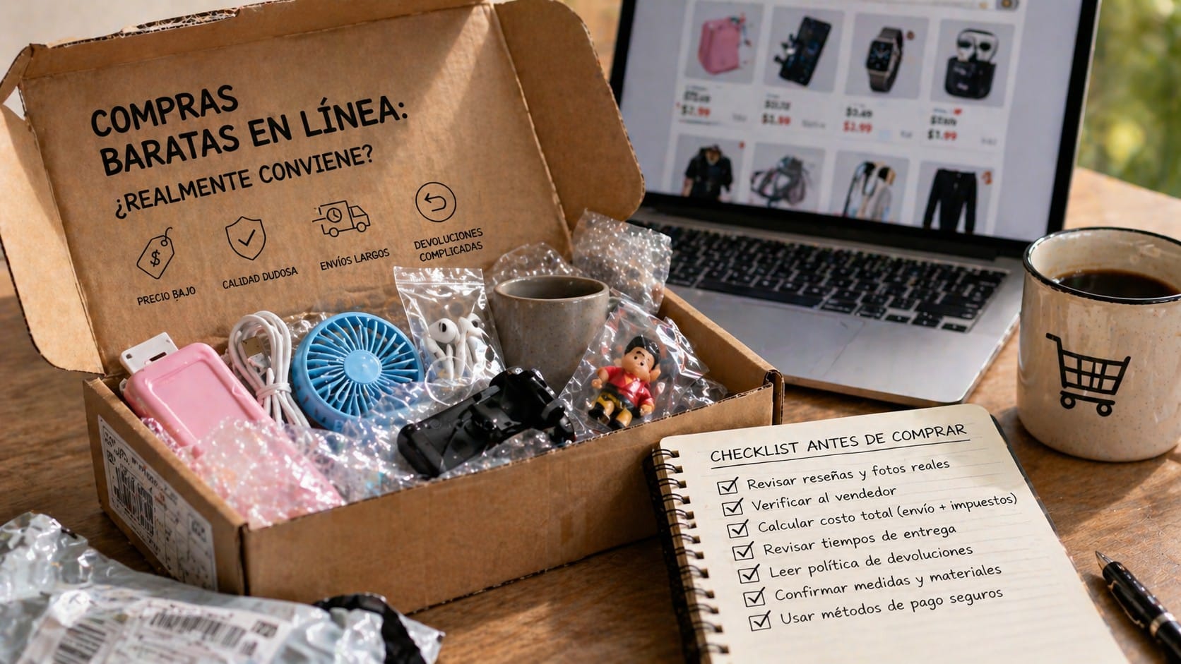 Convienen las compras baratas en línea?